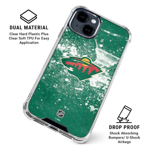 NHL Minnesota Wild Frozen iPhone 15 Clear Case